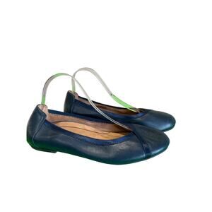 Vionic Carroll Leather Ballet Flats Comfort Support Shoes Sz 10